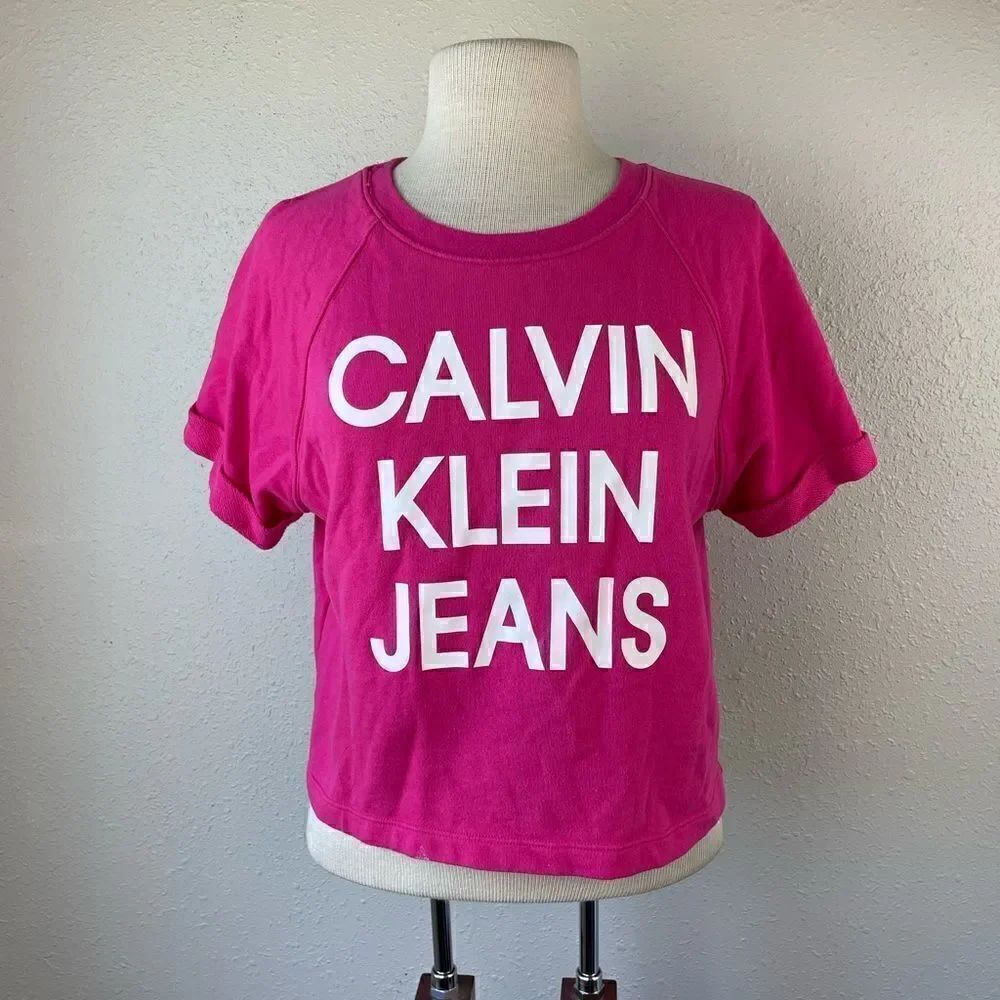 Calvin Klein Jeans Pink T-Shirt Size S EUC